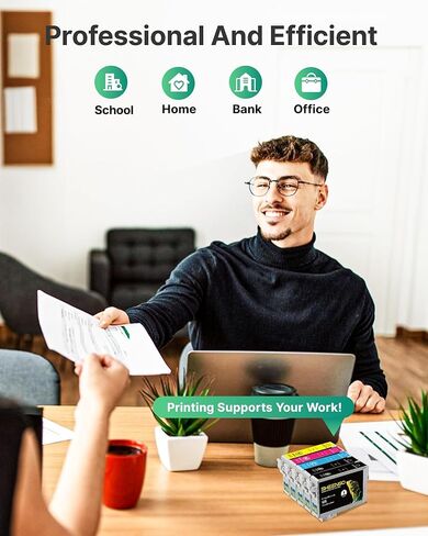 Remanufactured 125 Ink Cartridges Replacement for Epson 125 Ink Cartridges for Epson Stylus NX420 Ink Cartridges Epson 125 T125 Work for NX420 NX520 NX125 NX127 Workforce 320 323 325 Printer (5 Pack) in Kuwait