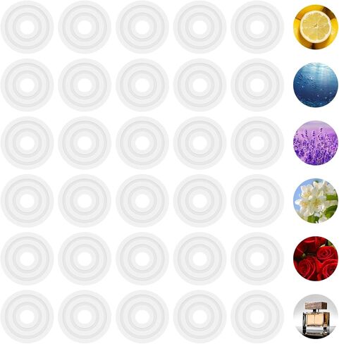 أقراص عطرية 30 قطعة لتدفئة المناشف مكونة من 6 روائح بما في ذلك أقراص عطر المحيط والكولونيا واللافندر والياسمين والورد والليمون التي تناسب معظم دلاء تدفئة المناشف in Kuwait