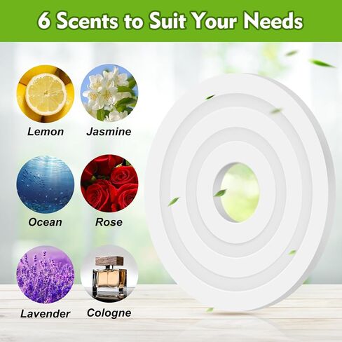 أقراص عطرية 30 قطعة لتدفئة المناشف مكونة من 6 روائح بما في ذلك أقراص عطر المحيط والكولونيا واللافندر والياسمين والورد والليمون التي تناسب معظم دلاء تدفئة المناشف in Kuwait