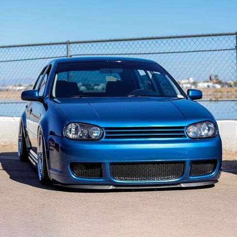 SPEC-D TUNING Black Headlights w/Built-in Fog Lamps Compatible with 1999-2006 Volkswagen Golf MK4 GTI, 2004 R32, 1999-2002 Cabrio, L+R Pair Head Light Lamp Assembly in Kuwait