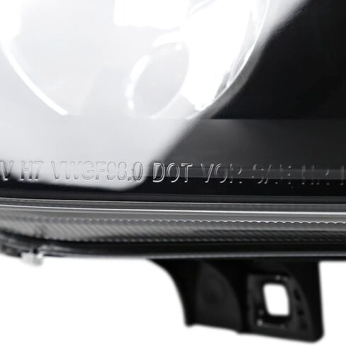 SPEC-D TUNING Black Headlights w/Built-in Fog Lamps Compatible with 1999-2006 Volkswagen Golf MK4 GTI, 2004 R32, 1999-2002 Cabrio, L+R Pair Head Light Lamp Assembly in Kuwait