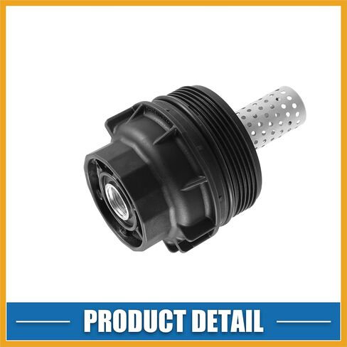 زيت المحرك مبيت مرشح التدفق العالي غطاء غطاء 156200S010 لتويوتا تندرا 2008-2021 البلاستيك معدن أسود فضي لهجة استبدال in Kuwait