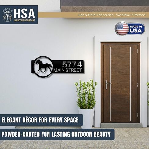 لوحة لافتة عنوان حرف واحد فقط من HouseSensationsArt - أرقام منزل معدنية مخصصة ولافتة اسم الشارع - لافتات عنوان خارجية مقاومة للطقس لديكور المنزل وهدية الانتقال لمنزل جديد in Saudi Arabia