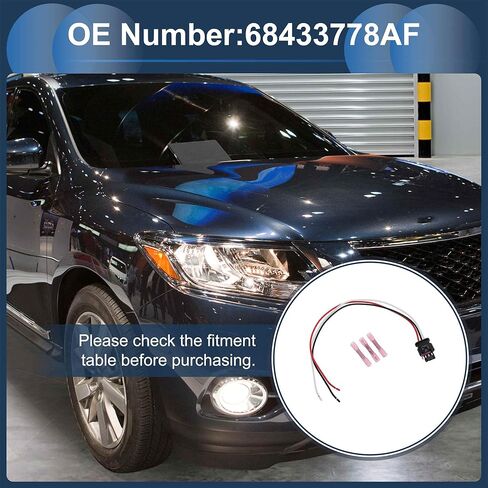 No.68433778AF Headlight Wiring Harness Assembly for Dodge Durango 2021-2024 Turn Signal Lights Lamp Wire Harness 3 Pcs Terminals 30cm l 1 Set in Kuwait