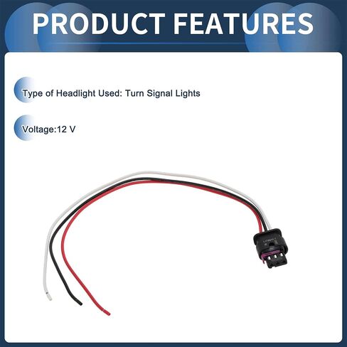 No.68433778AF Headlight Wiring Harness Assembly for Dodge Durango 2021-2024 Turn Signal Lights Lamp Wire Harness 3 Pcs Terminals 30cm l 1 Set in Kuwait