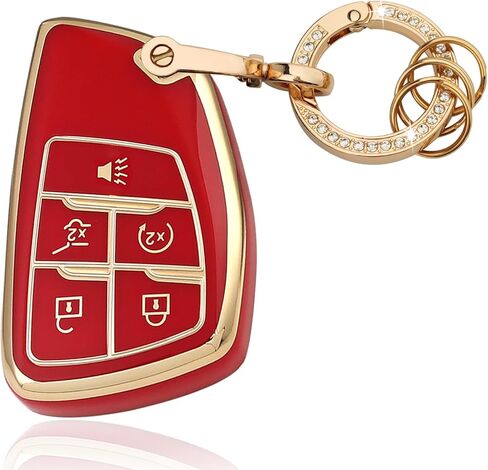 5 Button TPU Key Fob Cover, Compatible with 2021 2022 2023 2024 GMC Yukon Denali Sierra in Kuwait