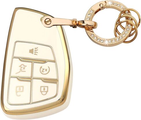 5 Button TPU Key Fob Cover, Compatible with 2021 2022 2023 2024 GMC Yukon Denali Sierra in Saudi Arabia