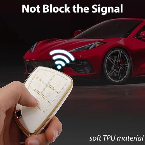 5 Button TPU Key Fob Cover, Compatible with 2021 2022 2023 2024 GMC Yukon Denali Sierra in Saudi Arabia