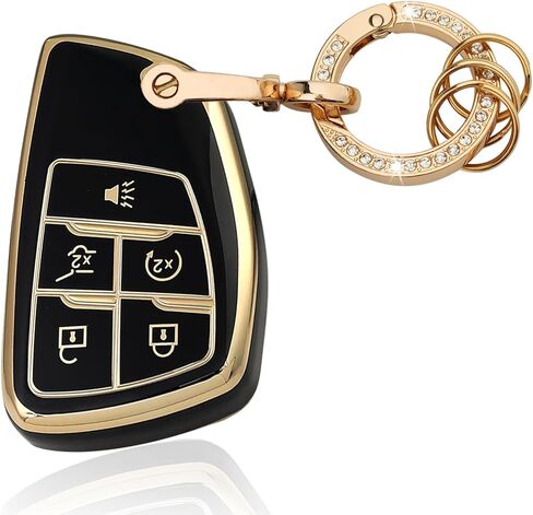 5 Button TPU Key Fob Cover, Compatible with 2021 2022 2023 2024 GMC Yukon Denali Sierra in Saudi Arabia