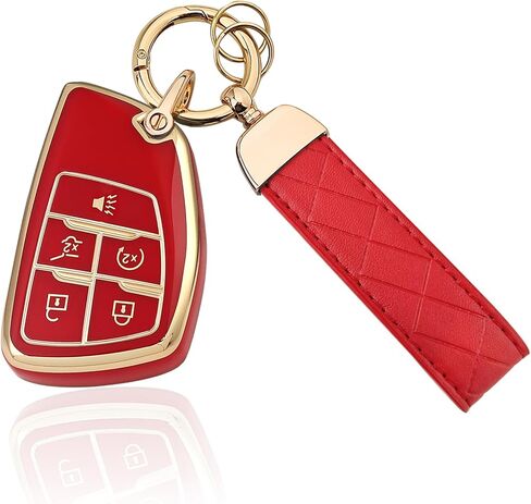 5 Button TPU Key Fob Cover, Compatible with 2021 2022 2023 2024 GMC Yukon Denali Sierra in Saudi Arabia