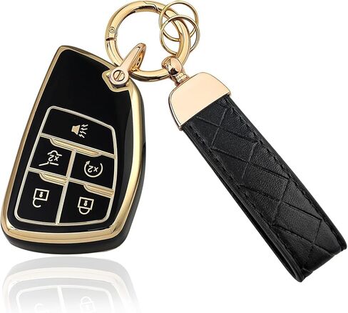 5 Button TPU Key Fob Cover, Compatible with 2021 2022 2023 2024 GMC Yukon Denali Sierra in Saudi Arabia