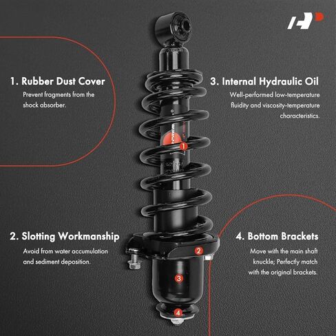 A-Premium Rear Complete Strut w/Coil Spring (AWD) Compatible with Toyota Matrix 2003-2006 & Pontiac Vibe 2004-2006 in Saudi Arabia