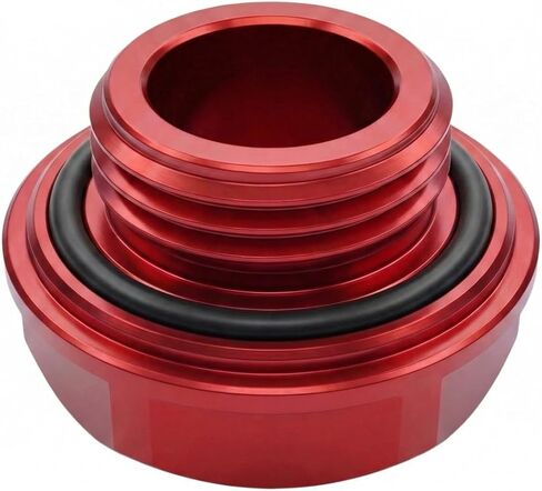 غطاء حشو زيت المحرك الألومنيوم CNC M37x3.0mm (1.45 بوصة) لسيارة Toyota CAMRY COROLLA RAV4 HIGHLANDER TACOMA TUNDRA 4RUNNER YARIS C-HR (أحمر) in Kuwait