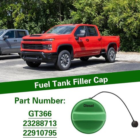 غطاء خزان الوقود غطاء الغاز لسيارة شيفروليه سيلفرادو 2012-2024 غطاء تغليف خزان الوقود استبدال 23288713 1 قطعة أخضر in Kuwait