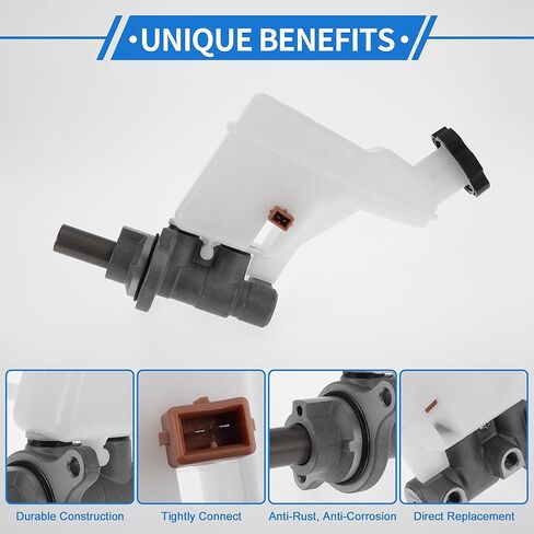 1 Pcs Brake Master Cylinder for Hyundai Tucson 2010-2013 Durable Aluminum Alloy,Plastic Engine Compartment Hydraulic Master Cylinder with Reservoir in Saudi Arabia