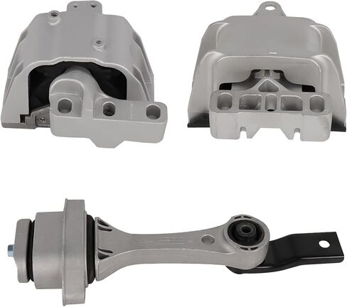 3PCS Engine Motor Mount and Transmission Mount Set Compatible with Volkswagen VW Jetta 1999-2005, for Golf 1999-2006, for Beetle 1999-2005, L4 1.8L 1.9L 2.0L Replace A6929,A6930,A6935 in Kuwait