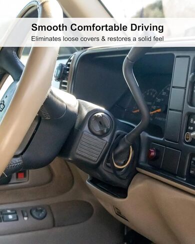 Upper & Lower Steering Column Cover Shroud Fit for GMC Yukon C3500 K3500 Chevy Tahoe K3500 C3500 1995-2002, Shifter Boot Replace 26036498 26036499 in Saudi Arabia