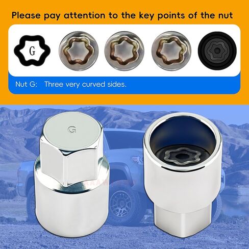 #G for Toyota Wheel Lock Key Compatible Toyota Lexus Tacoma G-Wheel Locking nut Key Removal Tool in Kuwait