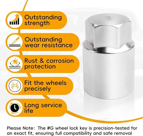 #G for Toyota Wheel Lock Key Compatible Toyota Lexus Tacoma G-Wheel Locking nut Key Removal Tool in Kuwait