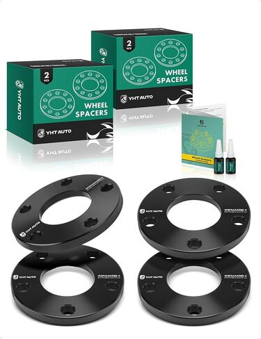 YHTAUTO 5x112mm Wheel Spacers 12mm w/o Bolts Fits Audi A4 A5 A6 Q5 RS5 S4 S5 S6 S7 S8 SQ5, Tire Spacers, 66.6mm Center Bore 5 Lug 4PCS Black in Saudi Arabia