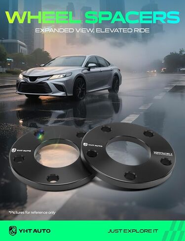YHTAUTO 5x112mm Wheel Spacers 12mm w/o Bolts Fits Audi A4 A5 A6 Q5 RS5 S4 S5 S6 S7 S8 SQ5, Tire Spacers, 66.6mm Center Bore 5 Lug 4PCS Black in Saudi Arabia