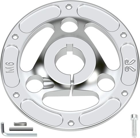 Heavy Duty Aluminum Go Kart Wheel Hub with 1-1/4" Bore, Rear Split Sprocket Hub Adapter Replacement for 1-1/4" Bore Live Axle 1/4 Keyway Go Kart Off Road Cart Buggy Powersports Part (32mm Bore) in Kuwait