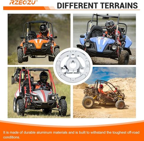 Heavy Duty Aluminum Go Kart Wheel Hub with 1-1/4" Bore, Rear Split Sprocket Hub Adapter Replacement for 1-1/4" Bore Live Axle 1/4 Keyway Go Kart Off Road Cart Buggy Powersports Part (32mm Bore) in Kuwait