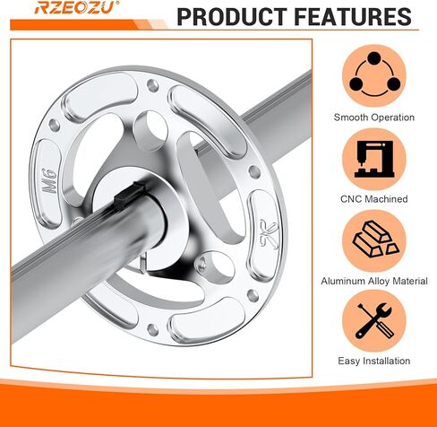 Heavy Duty Aluminum Go Kart Wheel Hub with 1-1/4" Bore, Rear Split Sprocket Hub Adapter Replacement for 1-1/4" Bore Live Axle 1/4 Keyway Go Kart Off Road Cart Buggy Powersports Part (32mm Bore) in Kuwait
