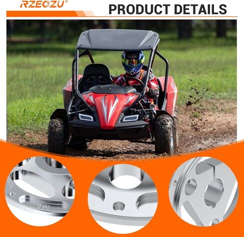 Heavy Duty Aluminum Go Kart Wheel Hub with 1-1/4" Bore, Rear Split Sprocket Hub Adapter Replacement for 1-1/4" Bore Live Axle 1/4 Keyway Go Kart Off Road Cart Buggy Powersports Part (32mm Bore) in Kuwait