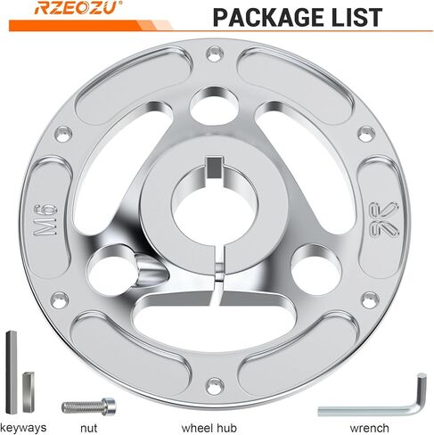 Heavy Duty Aluminum Go Kart Wheel Hub with 1-1/4" Bore, Rear Split Sprocket Hub Adapter Replacement for 1-1/4" Bore Live Axle 1/4 Keyway Go Kart Off Road Cart Buggy Powersports Part (32mm Bore) in Kuwait