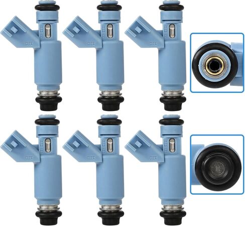 6 قطعة OCPTY 4 ثقوب حاقن الوقود يصلح ل 2003-2005 لينكولن ل LS 3.0L FJ769,3W4Z9F593AA استبدال جزء OEM in Saudi Arabia