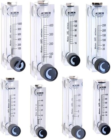 1pc 16-1000ml/min 2-20 4-40 6-60 10-100LPH 1/4" BSPT Female PMMA Liquid Flowmeter Water Flow Meter Square Panel Type Rotameter LZT-6T(16-160ml per min) in Kuwait