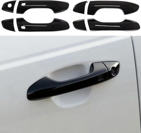 Compatible with 2018 2019 2020 2021 2022 Kia Sportage Accessories Door Handle Cover Trim (Smart Entry with Key Hole) in Kuwait