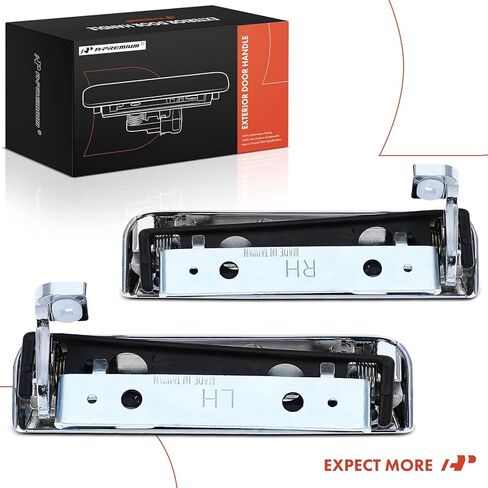 مقابض الأبواب الخارجية الممتازة متوافقة مع Ford EXP، Mustang، Ranger، Bronco II، Country Squire، Escort & Mercury Capri، Colony Park، Cougar، LN7، Lynx، Marquis، مجموعة قطعتين، أمامي أو خلفي in Saudi Arabia