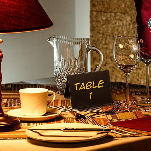 40 Pack Reusable Mini Chalkboard Signs, Food Labels for Party Buffet Catering Supplies, 3.9x2.7 Inch Black Buffet Display Tent Cards with V-Shaped Design in Kuwait