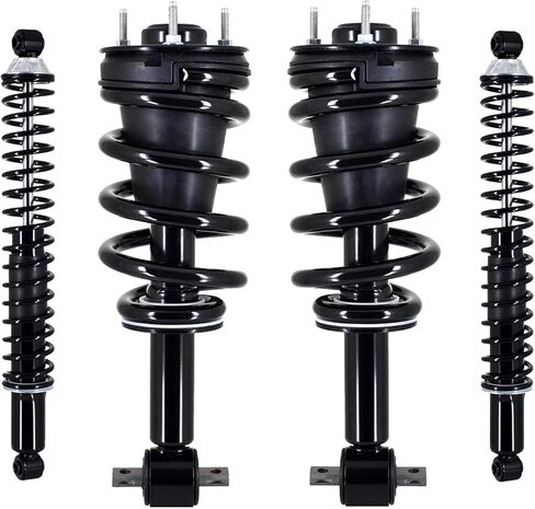 PM Auto Set of 4 Front Quick Complete Strut-Coil Spring Assembly-Rear Complete Shock Absorber Kit Compatible With 2007-2013 Chevrolet Silverado 1500 in Saudi Arabia