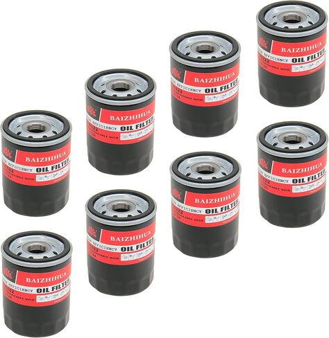8-PACK BAIZHIHUA LF-6322 Premium 10K Miles Engine Oil Filter Replaces M1-212A, HP-2012, PBL22500 Fits Explorer & Chevy Silverado 1500 & GMC & Buick & Cadillac & Lincoln & Isuzu & Jeep & Mercury Models in Saudi Arabia