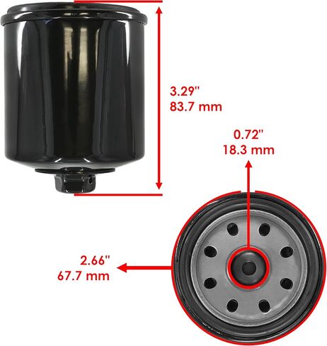Caltric Oil Filter Compatible with Ktm 640 Lc4 Lc-4 Adventure R 640 1999 2000 2001 2002 2003 2005 2006 2007 in Saudi Arabia