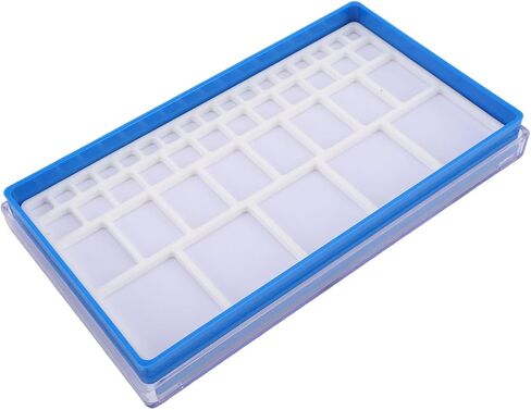 LICAEVEY Watch Parts Tray, Parts Storage Box Plastic Organize Small Parts, Watchmaker Repairing Tools Storage Tray with Removable Compartments for Watchmakers Jewelry Screws (Beige) in Saudi Arabia