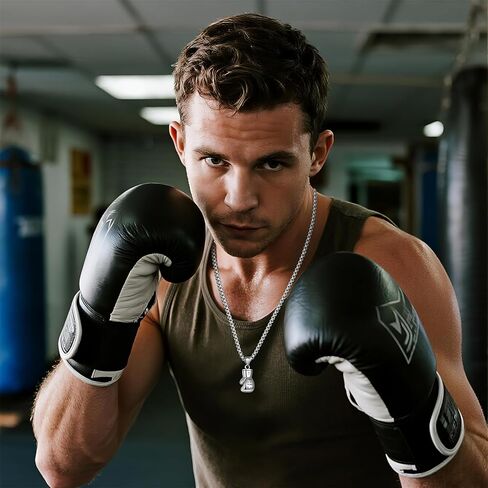 OIDEA Boxing Gloves Necklace for Men: Boxing Gifts for Men Gothic Punk Stainless Steel Glove Charm Pendant Chain Necklace Jewelry Gift for Mens Womens in Saudi Arabia