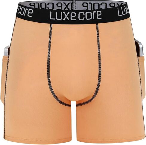 Men's Compression Shorts with Pockets, 4 Pack, Breathable Compression Boxer Briefs Running Workout Sports Underwear in Kuwait