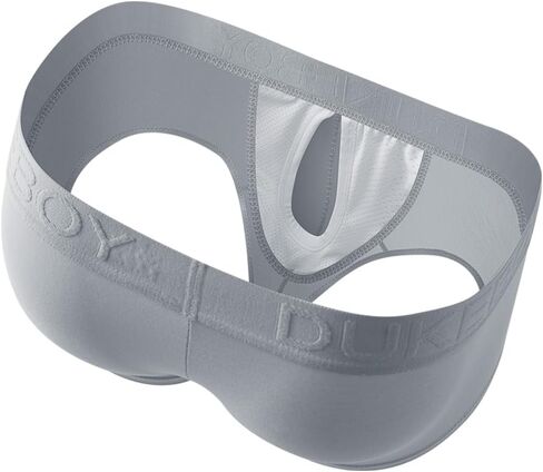 Men's Separated Pouch Trunks Fly Pouch Front Open Bulge Underwear Breathable Cotton Boxers Briefs in Kuwait