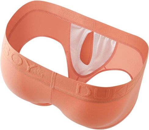 Men's Separated Pouch Trunks Fly Pouch Front Open Bulge Underwear Breathable Cotton Boxers Briefs in Saudi Arabia