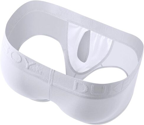Men's Separated Pouch Trunks Fly Pouch Front Open Bulge Underwear Breathable Cotton Boxers Briefs in Saudi Arabia