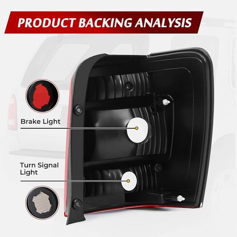 Rear Bumper Tail light Suitable Fit for 2008-2012 Ford Escape 2pc LH+RH Replacement with External Red Brake Lamp in Kuwait