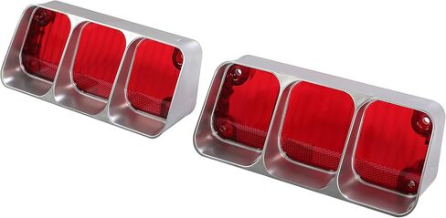 KUAFU Upper Tail Light Compatible with 1972 Oldsmobile Cutlass Supreme 442 Rear Taillights Brake Signal Lamp Halogen W/O Bulbs Red Lens Passenger and Driver Side in Saudi Arabia