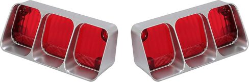 KUAFU Upper Tail Light Compatible with 1972 Oldsmobile Cutlass Supreme 442 Rear Taillights Brake Signal Lamp Halogen W/O Bulbs Red Lens Passenger and Driver Side in Saudi Arabia