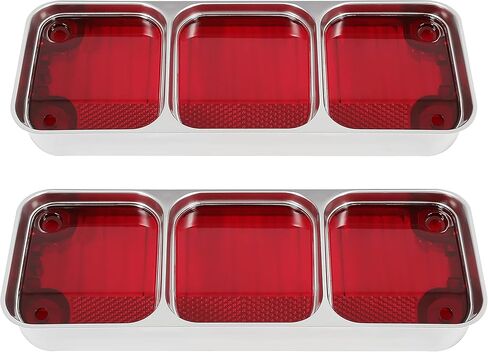 KUAFU Upper Tail Light Compatible with 1972 Oldsmobile Cutlass Supreme 442 Rear Taillights Brake Signal Lamp Halogen W/O Bulbs Red Lens Passenger and Driver Side in Saudi Arabia
