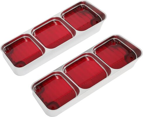 KUAFU Upper Tail Light Compatible with 1972 Oldsmobile Cutlass Supreme 442 Rear Taillights Brake Signal Lamp Halogen W/O Bulbs Red Lens Passenger and Driver Side in Saudi Arabia