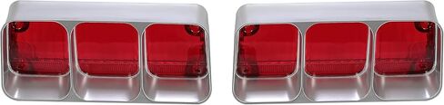 KUAFU Upper Tail Light Compatible with 1972 Oldsmobile Cutlass Supreme 442 Rear Taillights Brake Signal Lamp Halogen W/O Bulbs Red Lens Passenger and Driver Side in Saudi Arabia